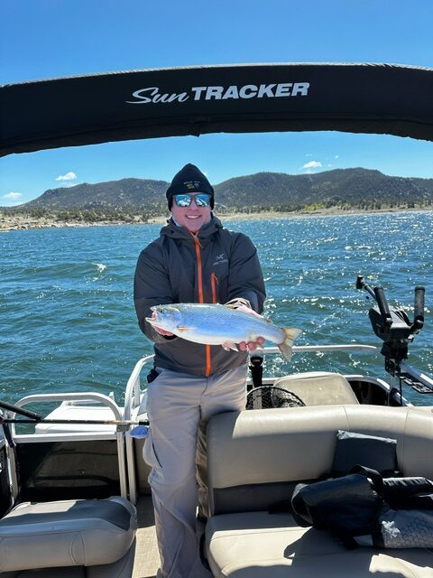 Trolling the reservoir with the South Park hills behind